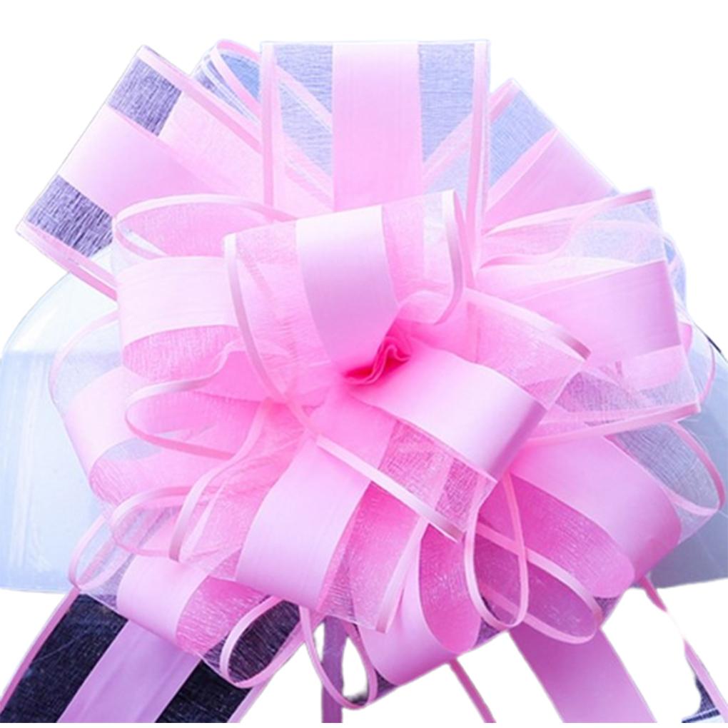 Большой бант украшение пряжа ленты фестиваль праздник помолвка подарки коробка свадьба машина цветок букет упаковка орнамент