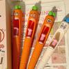 Cartoon Carrot Pressing Gel Pen Funny Carrot Writing Pen Quick-Drying Neutral Pens Writing Smooth Pens Student Stationery Gifts