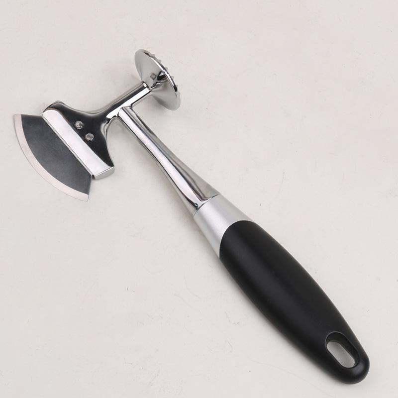 Double-sided Axe for Bone and Meat Chopping Multi-functional Household Kitchen Zinc Alloy Meat Floss Hammer
