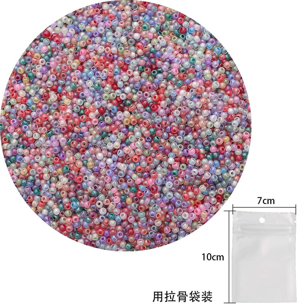 Perles d'espacement de graines de verre de crème glacée d'imitation de Jade de 2mm 2700 pièces pour des accessoires de bricolage faits à la main de bijoux