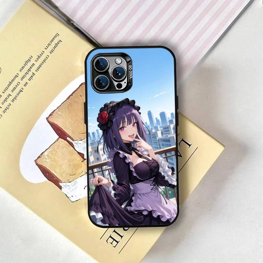 Shizuku Kuroe Marin Kitagawa Phone Case For iPhone 17,16,15,14,13,12,11 Plus,Pro Max,XS,Colored Silver Plated Inside Cover