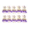 10pcs/set Plush Animal Mini Bear Flower Bouquet Foam Bear Cartoon Bouquet Doll  Girl Birthday Gift