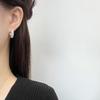 Dieuamour 14K Gold Pin Amity One-Touch Earrings