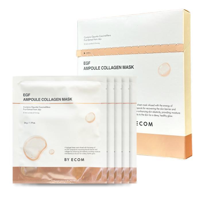 BY ECOM EGF Ampoule Collagen Gel Mask Pack 1 Box (34gX5 Sheets) (16680515A) basic