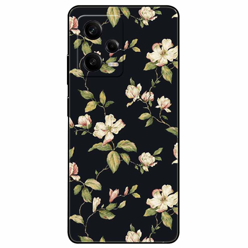For Redmi Note 12 Pro 5G Case Note12 Covers TPU Black Silicone Starry Cover for Xiaomi Redmi Note 12 Pro+ 5G Plus Cartoon Soft