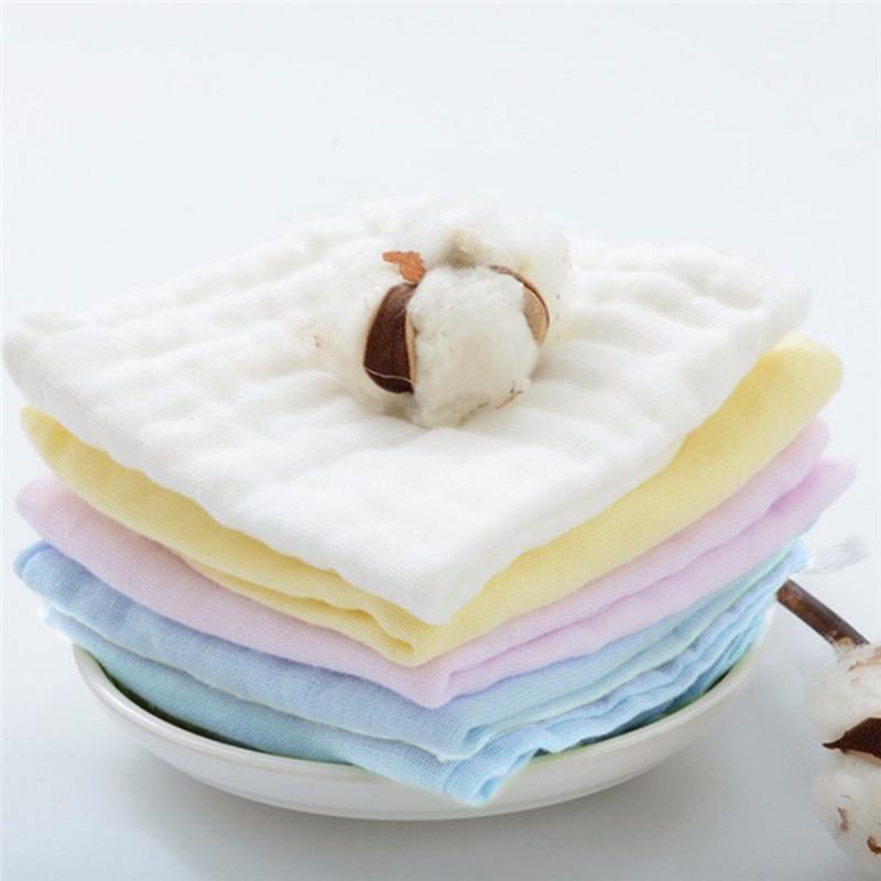 5PC Soft Cotton Baby Infant Newborn Handkerchief Towel Washcloth Feeding Wipe Cloth