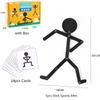 Montessori Wooden Man Puzzle for Kids Sports Theme Early Educational Toy Improve Imagination Hands-on Ability Gift for