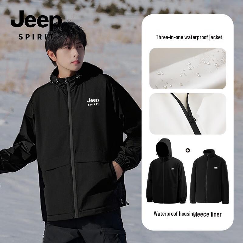 JEEP SPIRIT Herren Outdoor Windbreaker Jacken