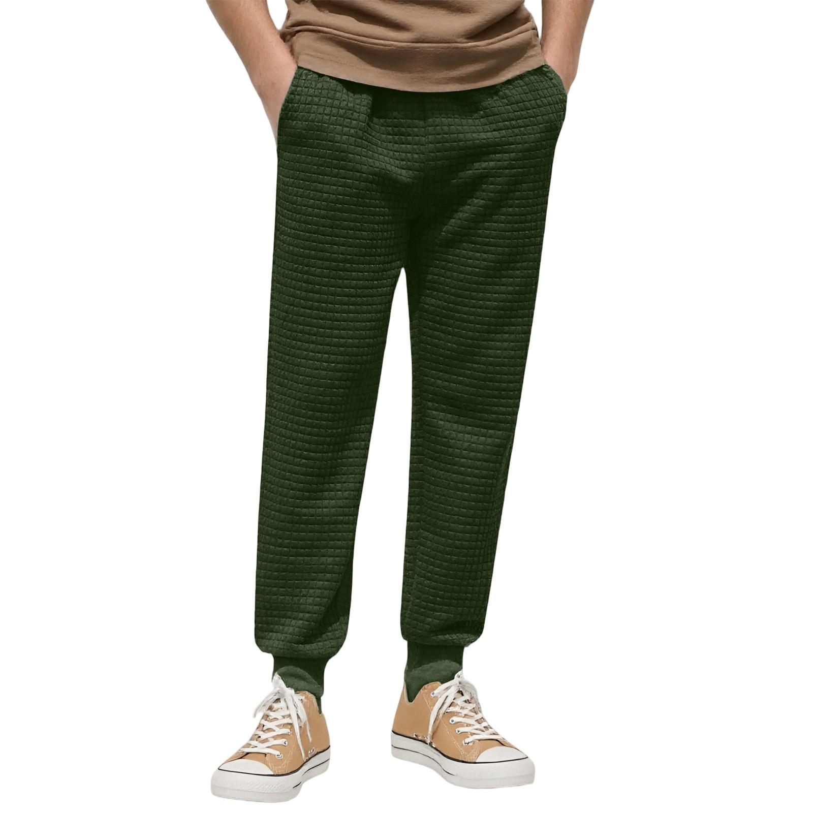 

Men s Sports Casual Jogging Trousers Lightweight Hiking Outdoor Pant L армія зелений колір