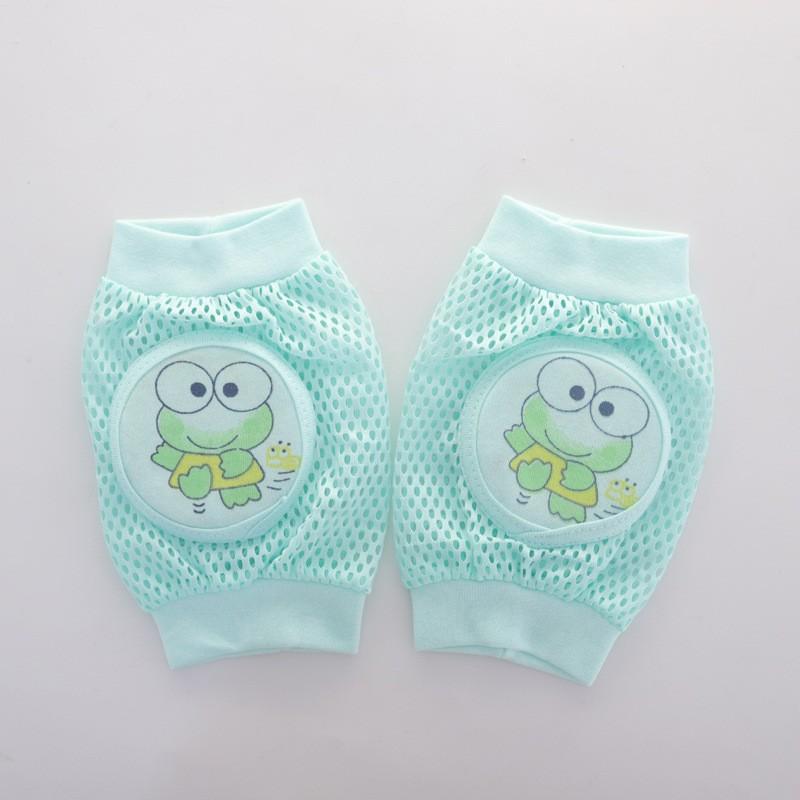 0-3 Children's Summer Mesh Sponge Knee Pads for Babies Crawling, Learning To Walk, Breathable Cartoon Knee Pads for Infants and