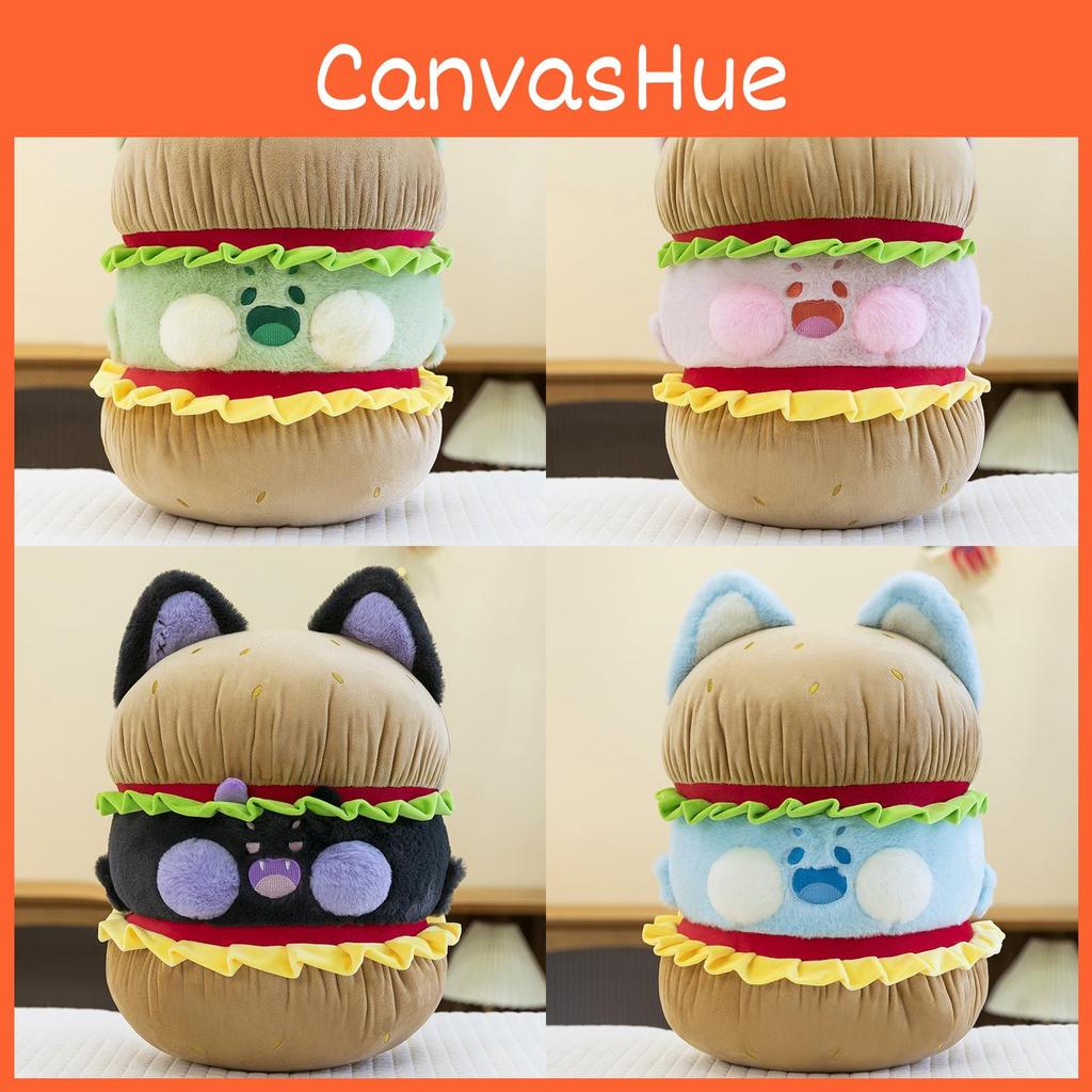 Plush Cartoon Hamburger Doll Childrens Cat Cartoon Toys Animal Gifts Holiday