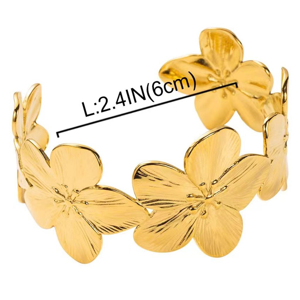 Women's Bracelet Simple Flower Fashion Women's Bracelet Suitable for Daily Wear and Vacation Wear