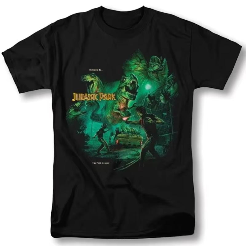 

Vintage Pattern Design T-shirt for Unisex s Jurassic Park Shirt Classic Movie S