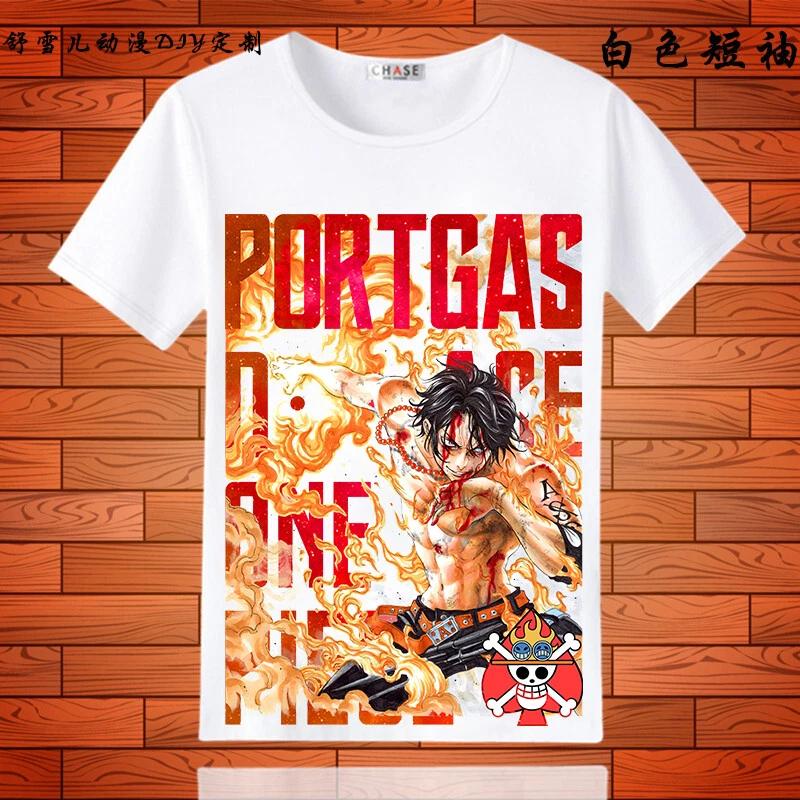 One Piece D.Ace Cosplay Anime Manga T-Shirt Shirt Costumes Underwear Polyester S