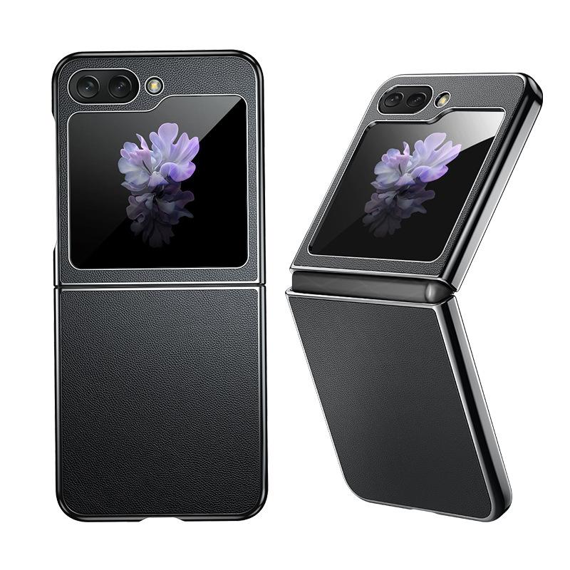 

Гальваническое покрытие из гладкой кожи подходит для чехла для мобильного телефона Samsung Zflip5, складная откидная крышка, ультратонкий 5-го поколения, полная защита от падения, Fold5 Samsung zflip5