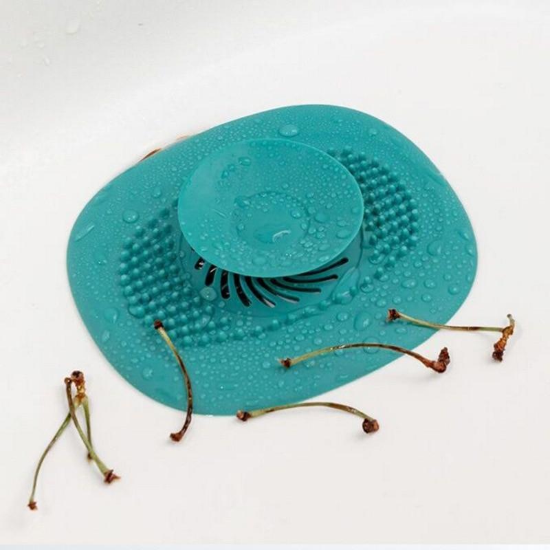 Pressed Silicone Floor Drain Bathroom Sink Drain Hair Catcher Sink Drain Filter Bathtub Floor Filter Deodorizing Bathroom Access