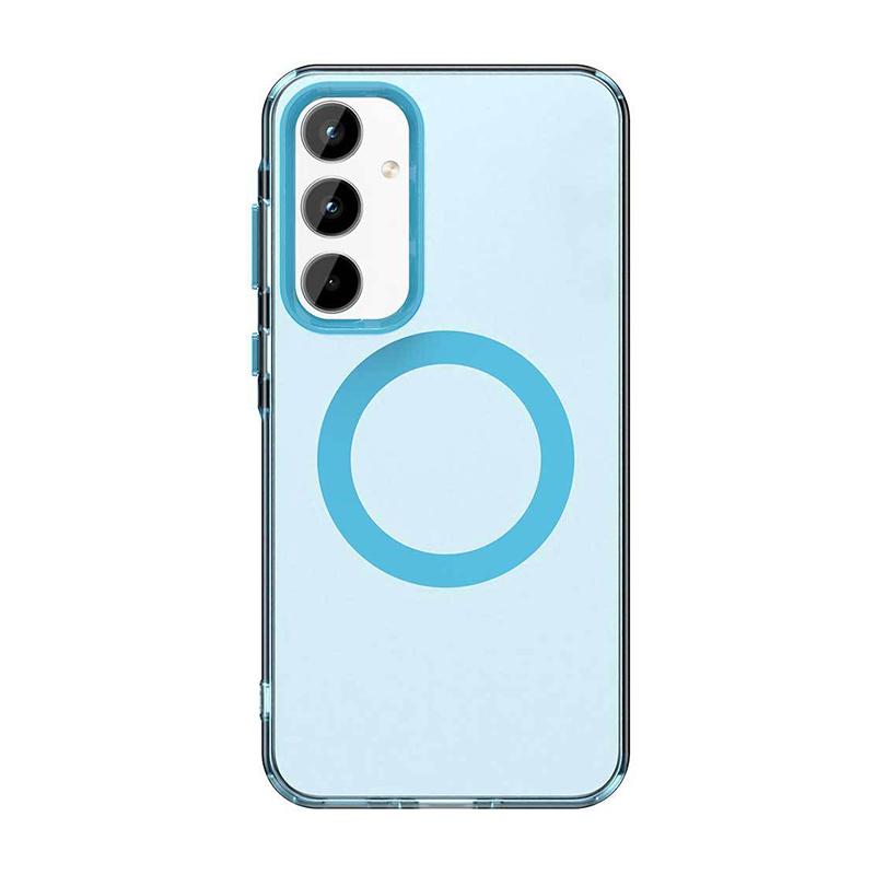 Magnetic Translucent Phone Case For Samsung Galaxy A55 5G A35 A15 M55 M35 A26 A36 A16 A56 Drop Protection Matte Shockproof Cover