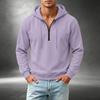 Men's Casual Quarter-Zip Hooded Sweatshirt for Everyday Wear