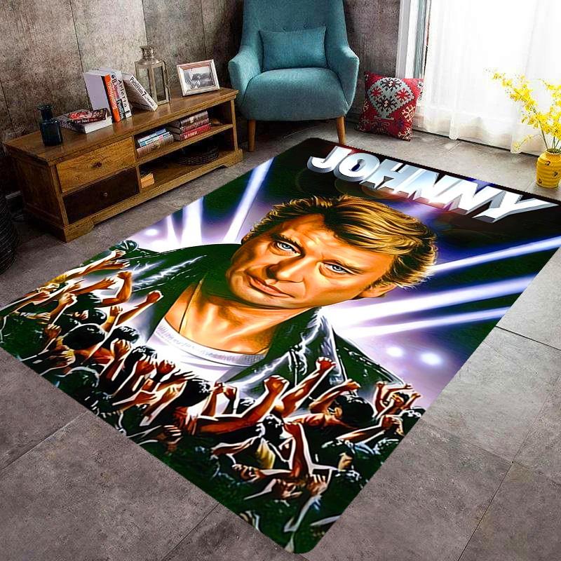 Johnny Hallyday: Le Phénix carpet Living room and bedroom mats printing Art Protective pad Room