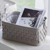 Leren Opbergmand Gevlochten Organizer Manden Pluche Kamer Organisatie Manden Luxe Decoratieve Kledingmand Huis Organizers