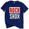T-shirt Men O-neck Hot Sale Rockshox Rock Shox Shock Suspension Mountain Mtb T Shirt Male Cotton Tee-shirt Bigger Size