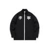 Loose Fit Stand Collar Drop Shoulder Jacket Unisex Jacket Black AWDQC24-15