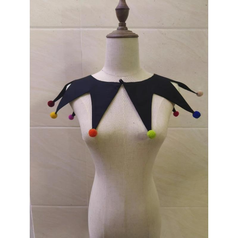 Customized fake collar clown Neck Ties Cosplay collar for woman detachable Fake collars Bow tie cosplay accessories