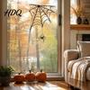 Waterproof PVC Wall Decals Halloween Spider Web Static Window Stickers Clings for Scary Party Decorations Glass Doors And Windows Home Store Indoor