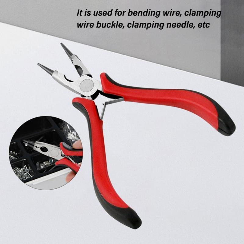 Needle Nose Pliers Long Nose Pliers for Jewelry Making Fishing Wire Wrapping Crafts Small Needle Nose Pliers with Handle