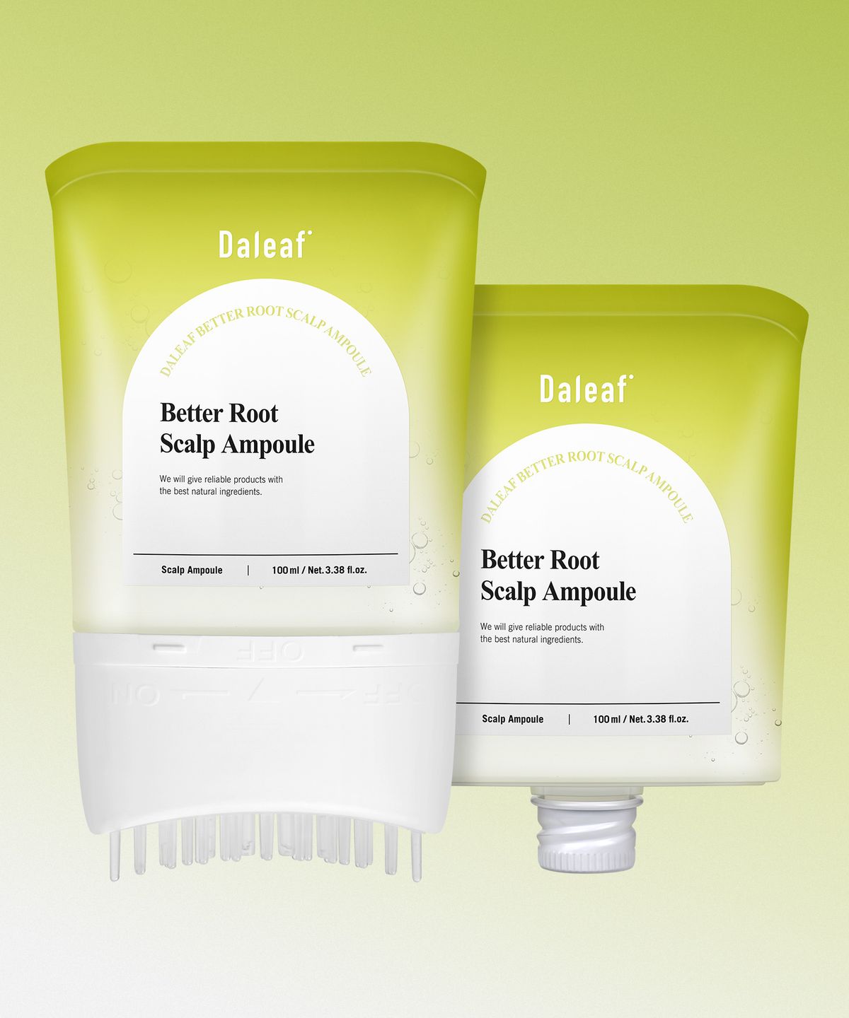 Better Root Scalp Hair Loss Ampoule 100ml (Full Size) + Refill PDRN Scalp Cooling Soothing Brush Massage