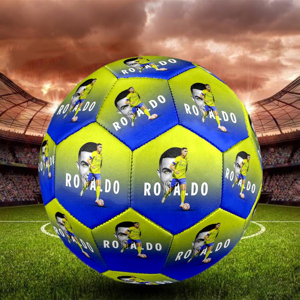 Messi's Colorful Logo Size 5 Soccer Ball Machine Stitched Outdoor Training and Matches Surprise Collection Gift Distinctive Home Decor And Party Gift
