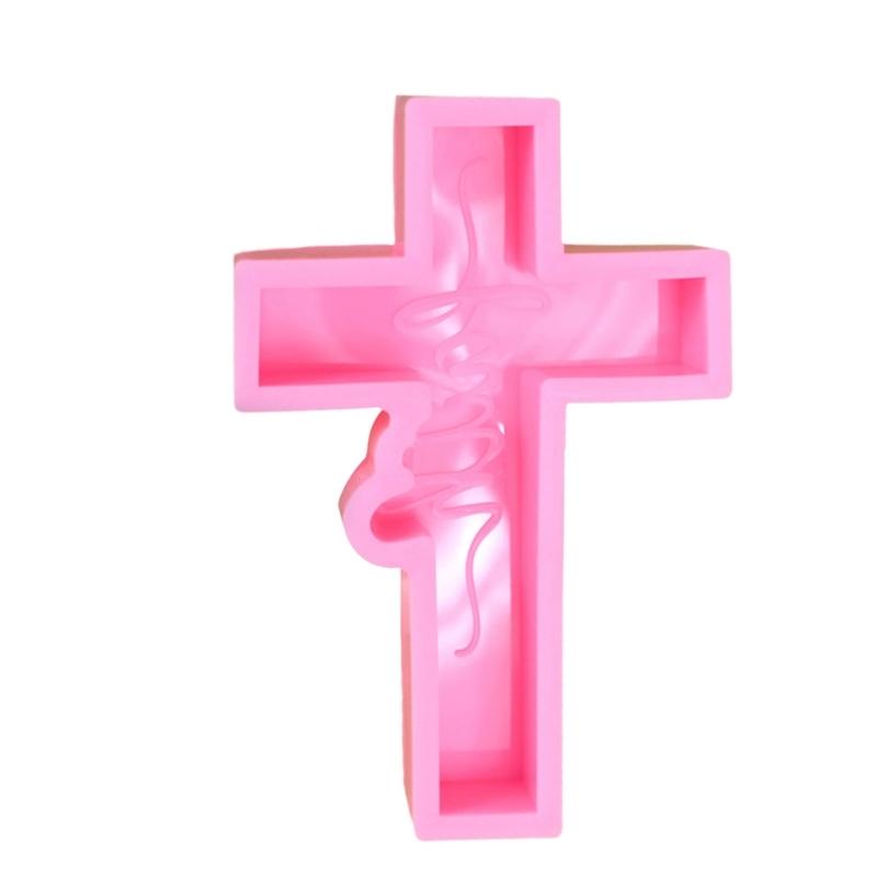 Set Of 2 Crucifix Shaped Silicone Molds for Baking and Crafting Chocolate Cakes Candies Moulds Kitchen Bakewares