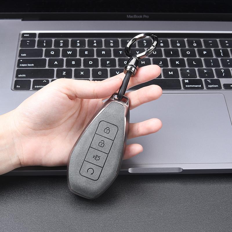 For Denz Z9GT / N9 Key Case Bag Simple TPU Leather Protective Cover High-end Z9 All-inclusive Keychain