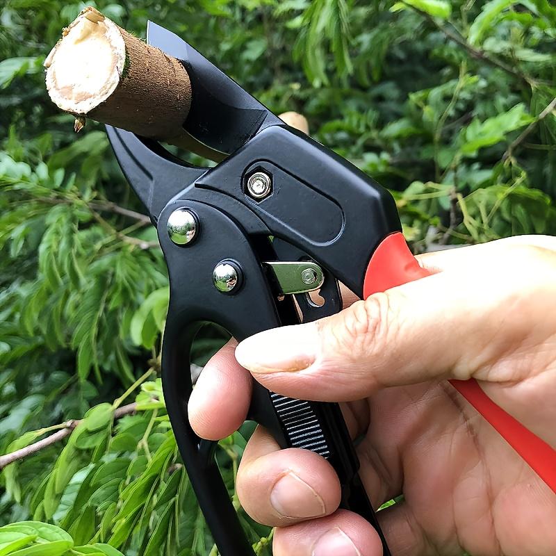 1pc, Professional Ratchet Anvil Pruning Shears, Segmented Pulley Pruning Shears, Hand-saving Branch Pruning Shears