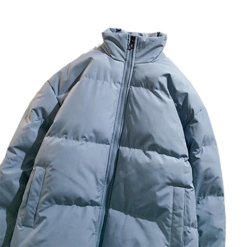 

Мужская осенне-зимняя новая черная одежда с воротником-стойкой, утепленная, утепленная, молодежная, с хлопковой подкладкой 5XL