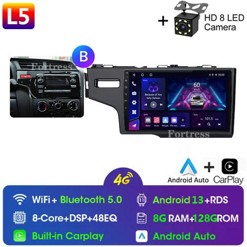 Touch screen For Honda Jazz 3 2015 - 2020 Fit 3 GP GK 2013 - 2020 Car Radio Multimedia Player GPS Navigation 4G Carplay 2Din DTS