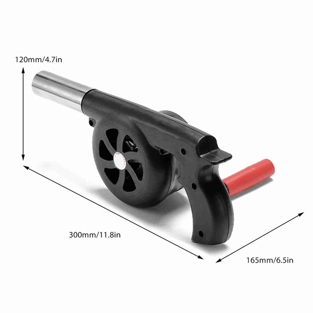 Outdoor Cooking Hand Blower Portable Barbecue Blower Compact Szie Fire Blower Combustion Air Blower Camping Hiking
