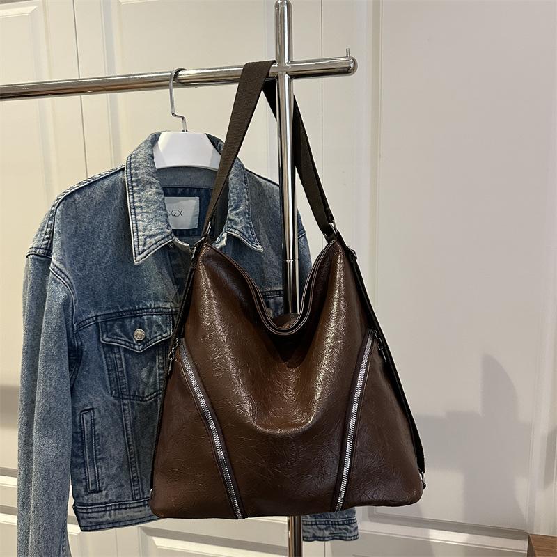 Umhängetasche schräge Umhängetasche Rucksack neu retro multifunktional Mode Textur große Kapazität Temperament Tragetasche