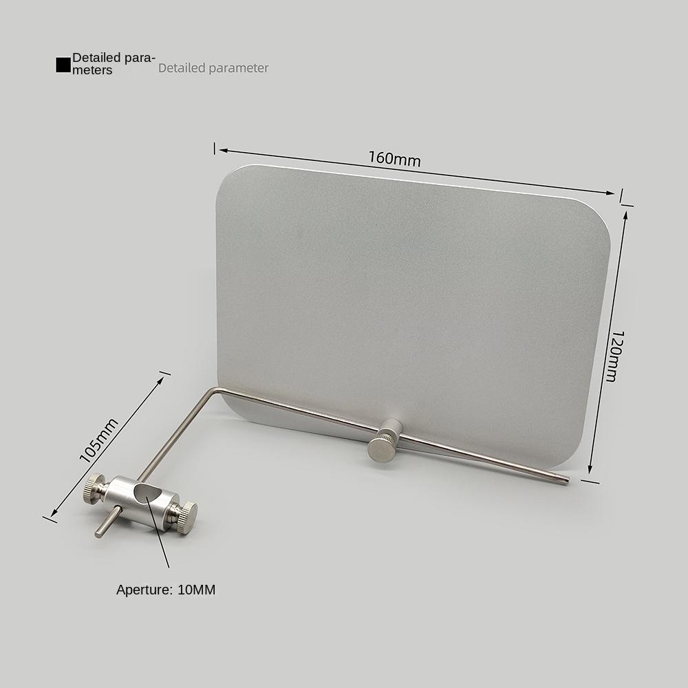 Fly Tying Metal Background Board for Fly Tying Vise Silvery Fly Tying Tool Fishing Gear Accessories