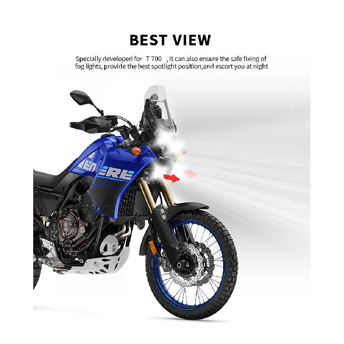 Für YAMAHA TENERE 700 Tenere700 World Raid XTZ 700 XT700Z Motorrad Nebelscheinwerfer Zusatzlicht Halterung Fahrlicht Montagebasis