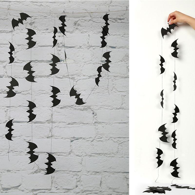 

Украшения для гирлянд на Хэллоуин Фестиваль привидений Бары Классные комнаты Украшения Украшения Товары Bat