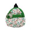 Doll Miniature Bag Toys For Bjd Dolls Zipper Backpack Cute Flower Schoolbag Dollhouse Decor Rucksack Dolls Clothes Accessories