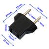 4 Pcs EU Plug Adapter Electrical Plugs Adapter 110v 220v Charge US Outlet Socket 2 Flat Pin For EU 2 Round Pin Adapter