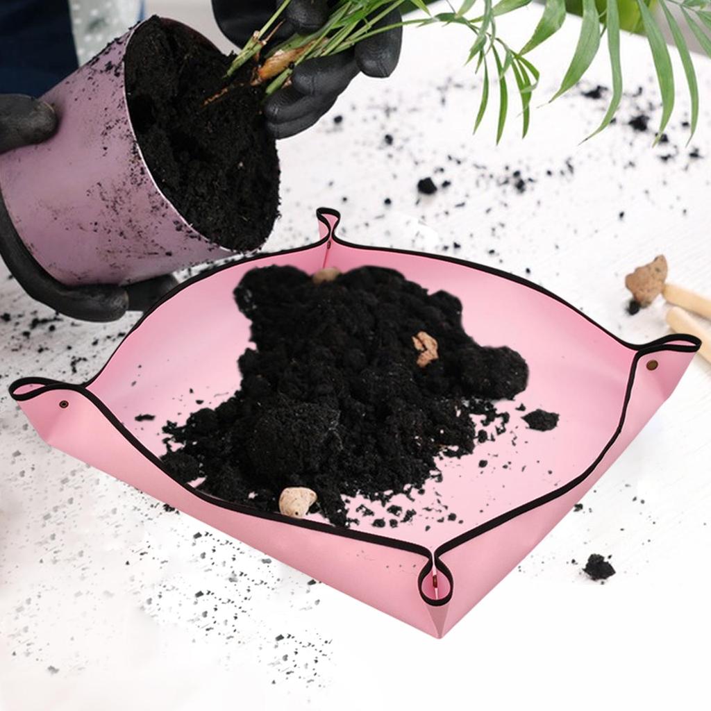 Waterproof Foldable Plant Repotting Mat Garden Potting Pad for Flowerpot Transplanting Mixing Soil Plant Pruning Garden Tool