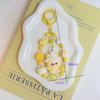 Cartoon Rabbit Keychain Pendant Cute Little Dinosaur Silicone Cute Bag Pendant Accessories Girlfriend Couple Gift