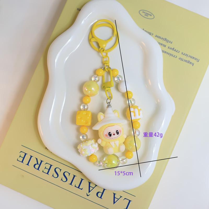 Cartoon Rabbit Keychain Pendant Cute Little Dinosaur Silicone Cute Bag Pendant Accessories Girlfriend Couple Gift