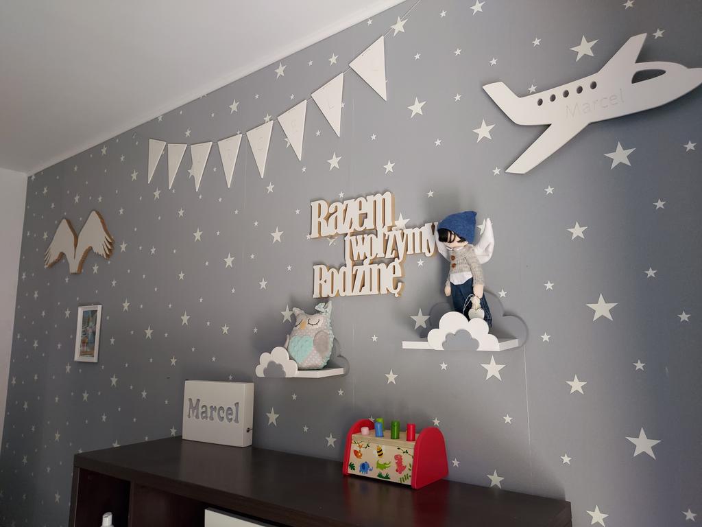 Napis na ścianę ozdoba razem tworzymy rodzinę mdf