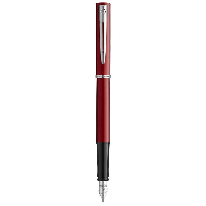 Stylo plume - WATERMAN - Graduate Allure - Laque rouge satinée - Attributs chromés - Plume fine