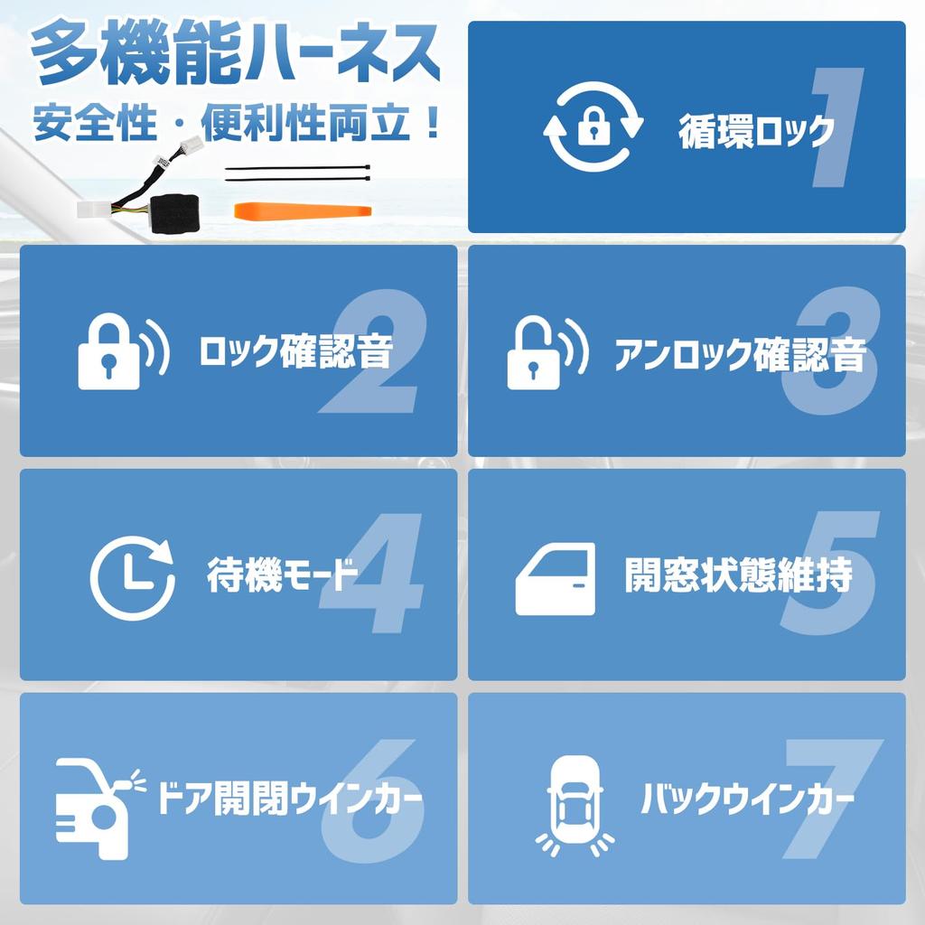 Kotesoto Harness for Toyota New with 16 Includes Vehicle Door Auto Door All Window Rear Turn Coming and Answer This Kit Is and Easy To Includes Summer