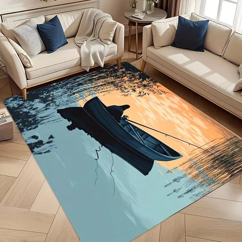 1PC Flag Pattern Kitchen Rugs Non-Slip Home Door Mats Pop Design Bathroom Rugs Bath Mat Carpet for Home Sink Laundry Decor